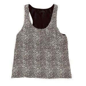 Wren Silk Leopard Print Tank Top Size S - Animal Print Safari Chic